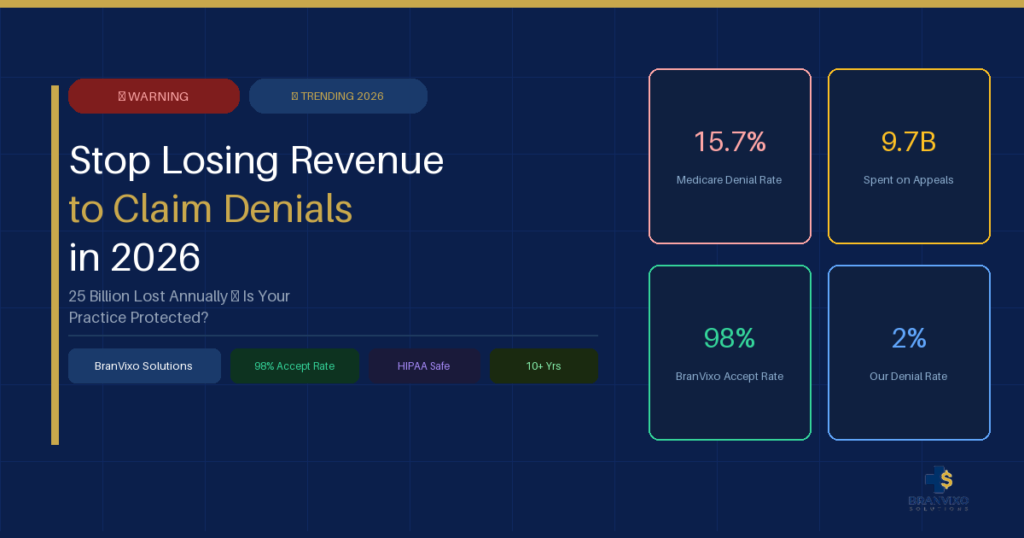 reduce medical billing claim denials 2026 - BranVixo Solutions
