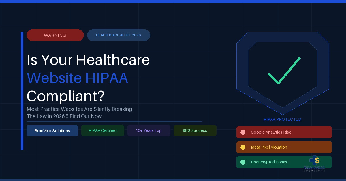 HIPAA compliant website for healthcare providers - BranVixo Solutions